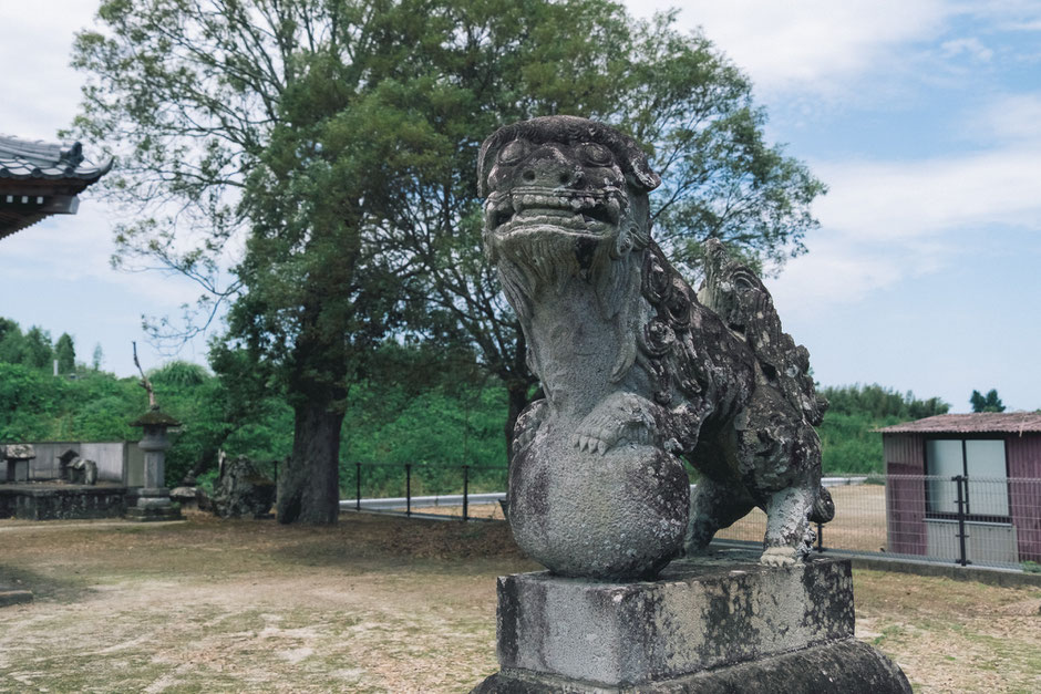 大分県宇佐市 貴船神社(下拝田）狛犬