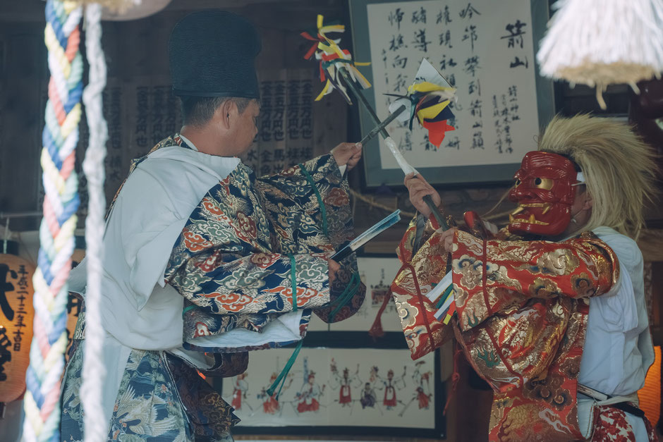 中津市三光(八面山)箭山神社 神幸祭 深秣神楽奉納へ(+唐原神楽助っ人あり)