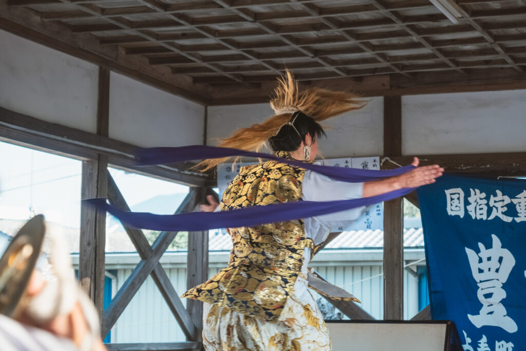 豊前神楽「友枝神楽講」奉納 （宇佐市武領地区／若宮社・稲荷神社・貴布禰神社)歴史カメラ散歩