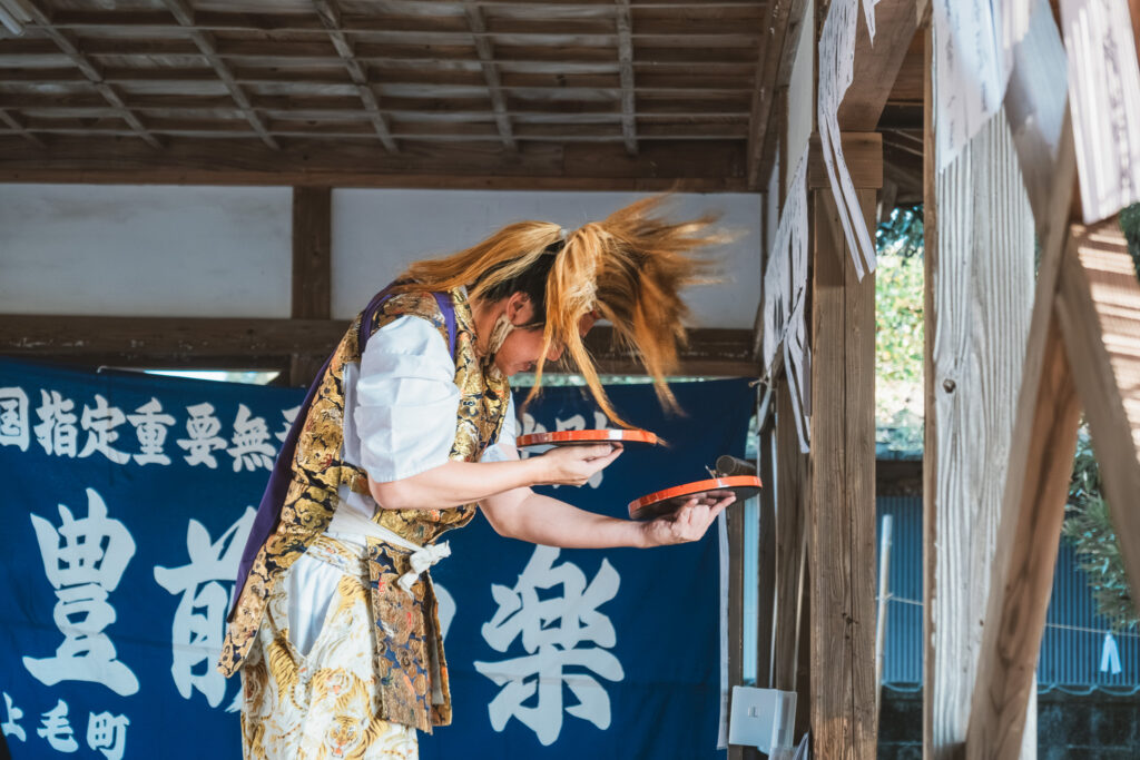 豊前神楽「友枝神楽講」奉納 （宇佐市武領地区／若宮社・稲荷神社・貴布禰神社)歴史カメラ散歩