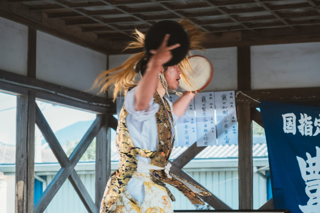 豊前神楽「友枝神楽講」奉納 （宇佐市武領地区／若宮社・稲荷神社・貴布禰神社)歴史カメラ散歩