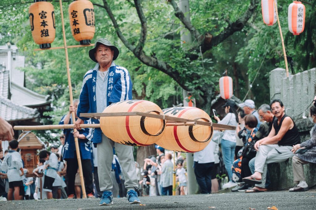 大分県中津市 白鬚神社 大名行列