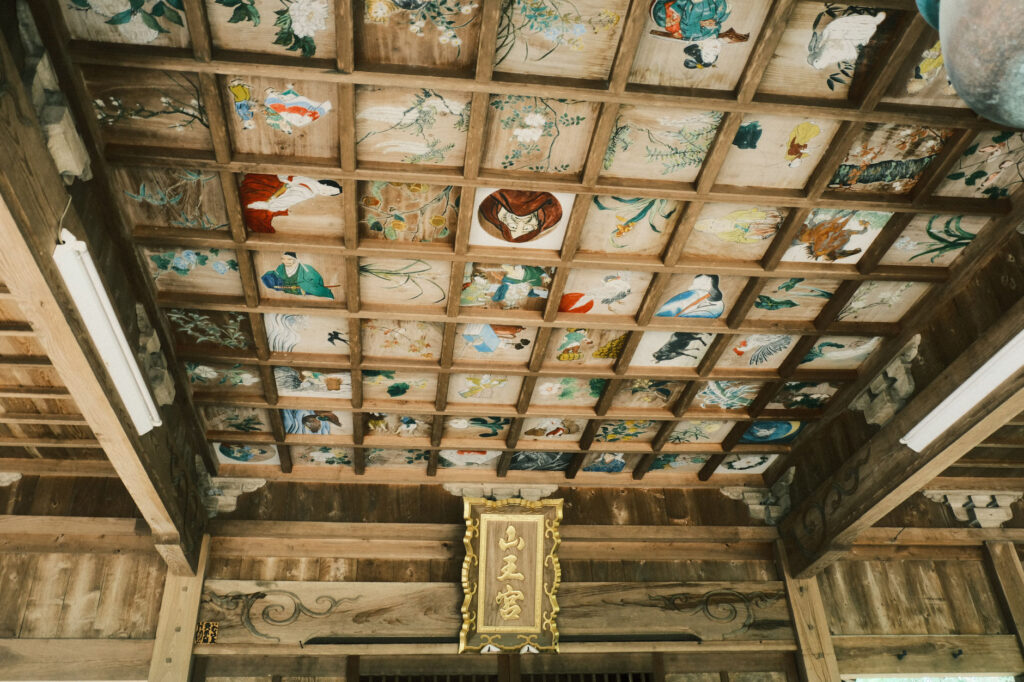 【みやこ町】豊前国分寺三重塔に行くのならこちらも。豊津神社 天井絵