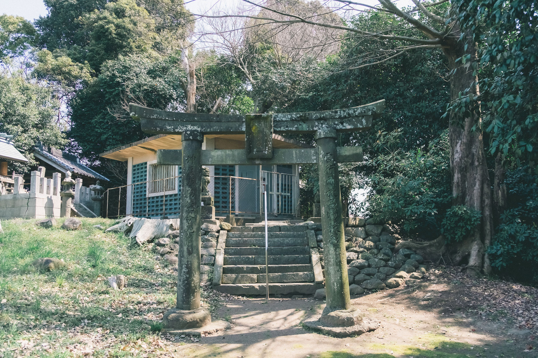 うきは市吉井町-若宮八幡神社内-日岡古墳 (1)