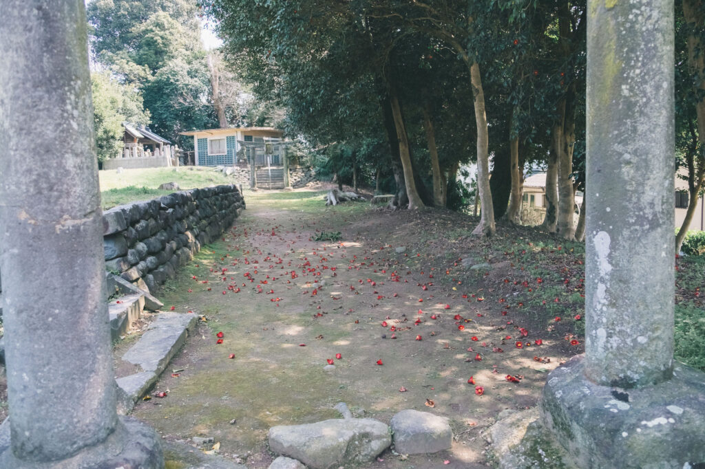 うきは市吉井町-若宮八幡神社内-日岡古墳-鳥居 (1)