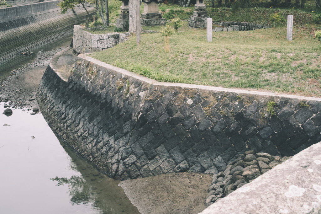 かつて海の中にあった八幡社-豊後高田市-別宮八幡社-堀