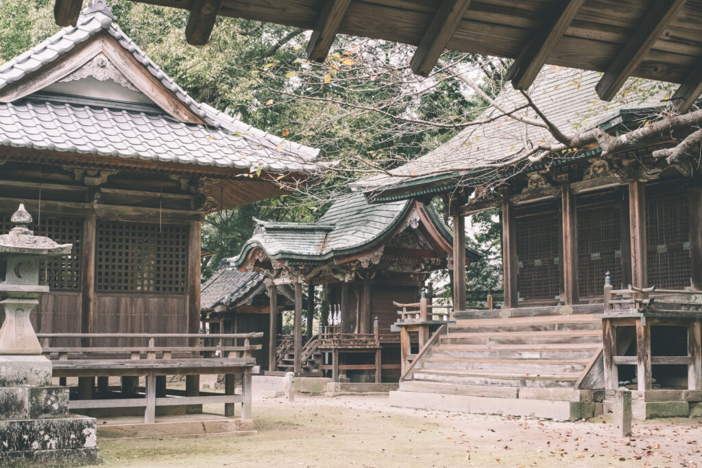 かつて海の中にあった八幡社-豊後高田市-別宮八幡社-社殿