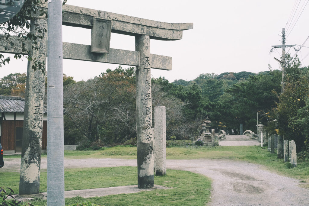 かつて海の中にあった八幡社-豊後高田市-別宮八幡社-鳥居