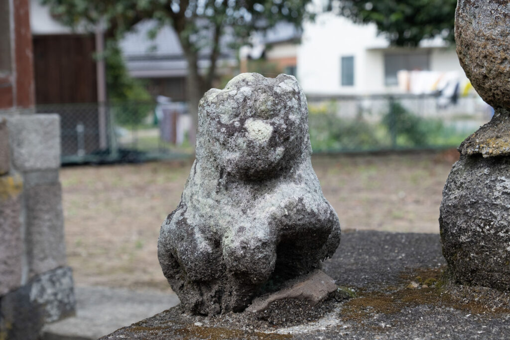 宇佐市下庄-貴船神社の神楽奉納で右三つ巴紋を見つけた (3)