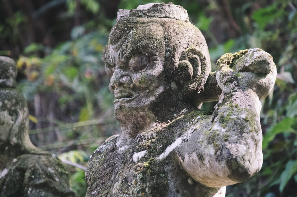 難病平癒の観音様-福岡県みやこ町-胸の観音-仁王像？