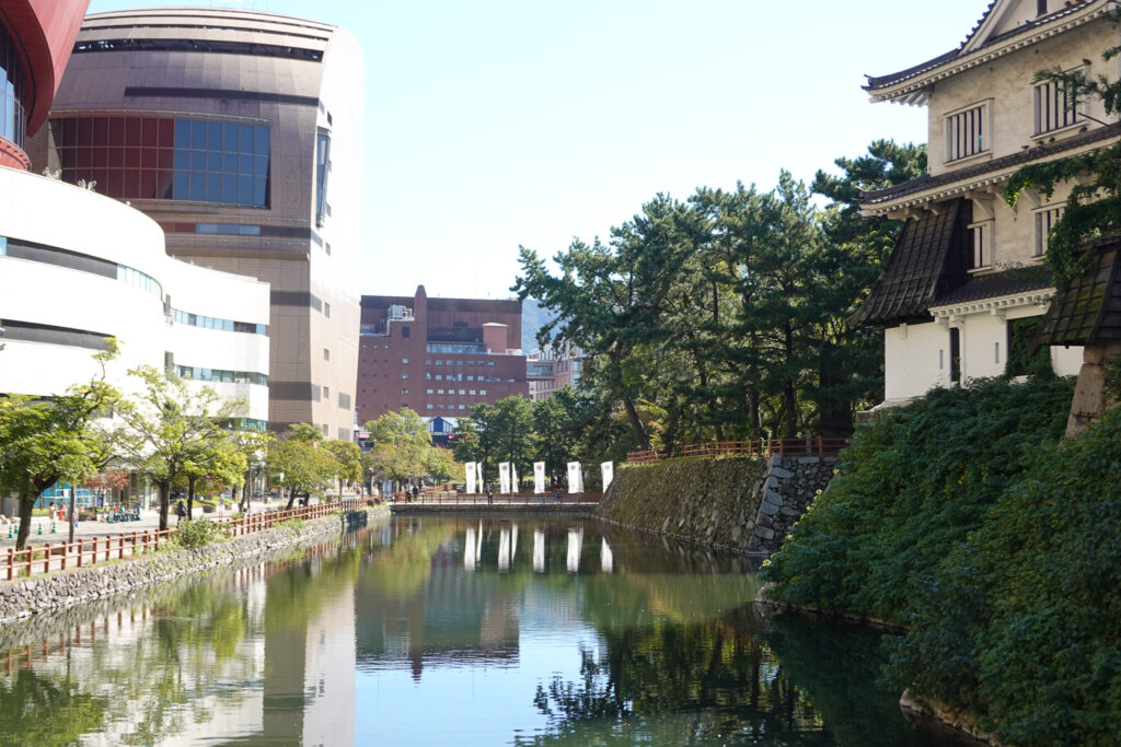 北九州市小倉北区　小倉城 八坂神社 お掘
