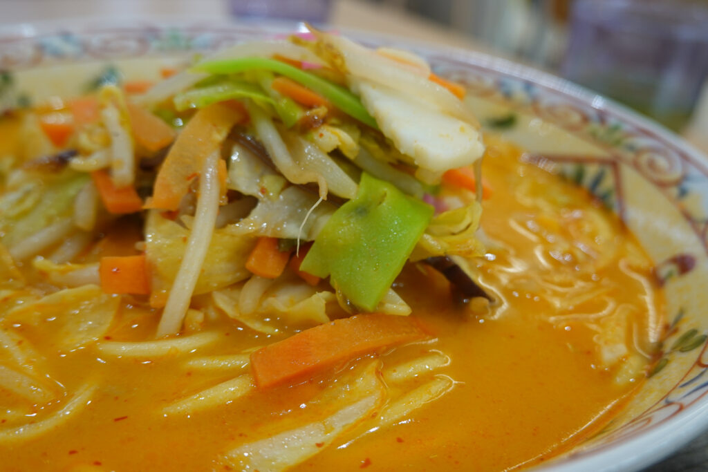 大村SA 辛い味噌ちゃんぽん