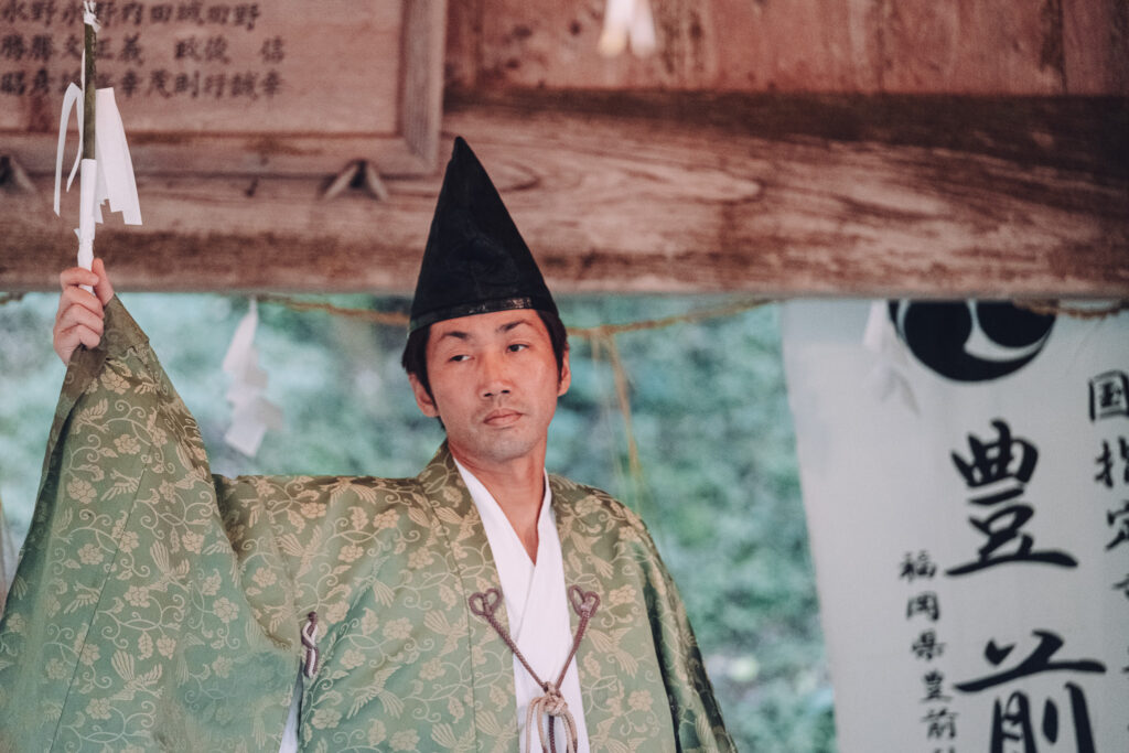 【中津市本耶馬渓町】羅漢寺八坂神社 黒土神楽講奉納へ