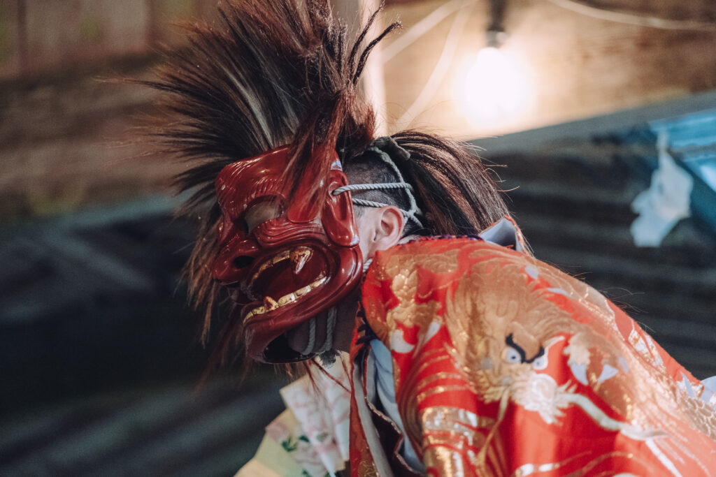 【中津市本耶馬渓町】羅漢寺八坂神社 黒土神楽講奉納へ