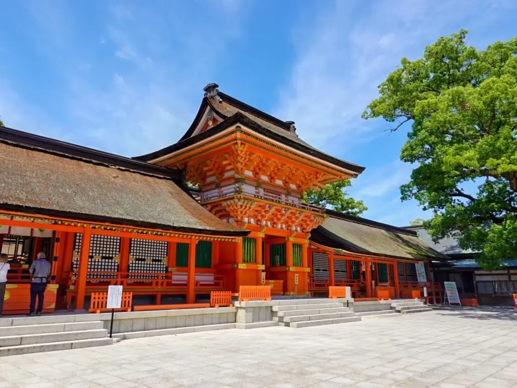 大分県宇佐市の宇佐神宮 本当の御祭神が隠されているとか邪馬台国とか。謎が多い。