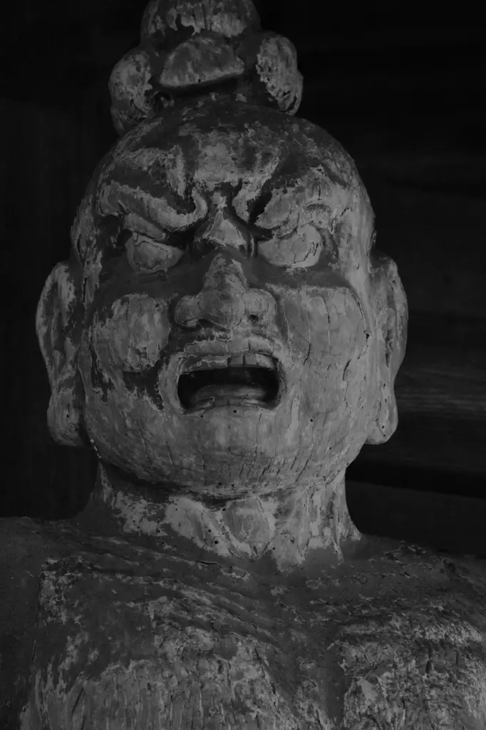 大分県豊後高田市 真木大堂 旧本堂の木造仁王像