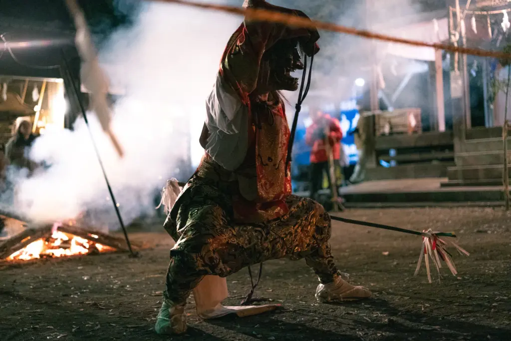 修験道をルーツにもつ国指定無形重要文化財にも指定されている豊前神楽(黒土神楽)