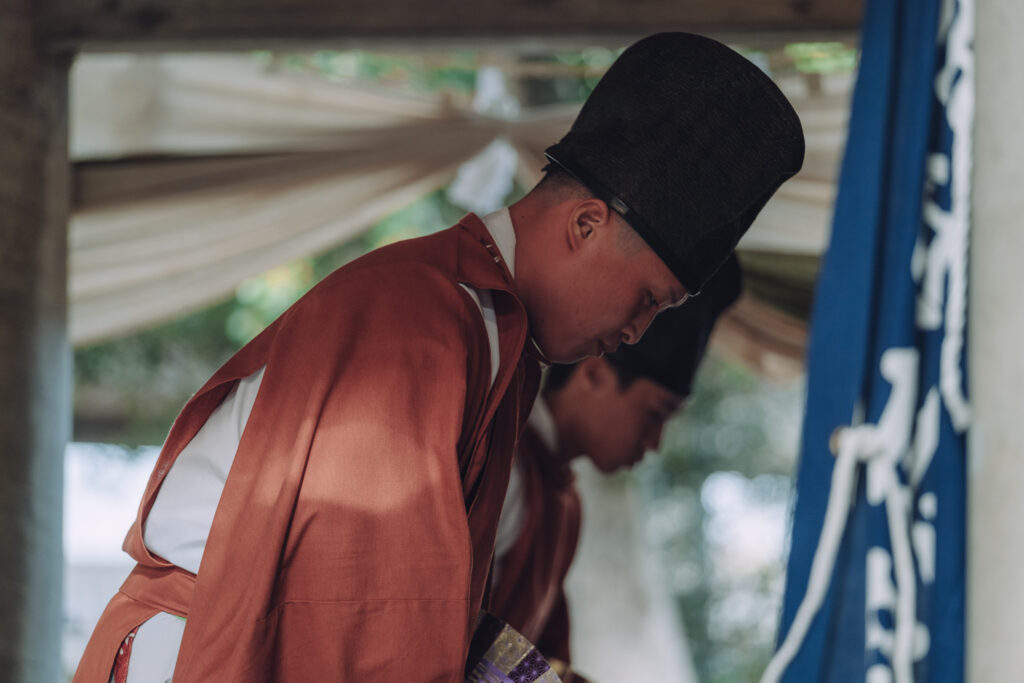 【大分県中津市】中殿貴船神社かまぎ餅神事 蛎瀬神楽奉納へ