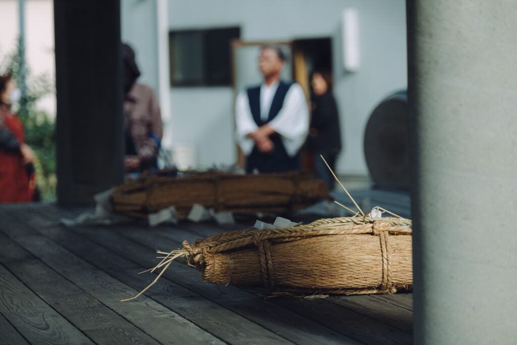 【大分県中津市】中殿貴船神社かまぎ餅神事 蛎瀬神楽奉納へ
