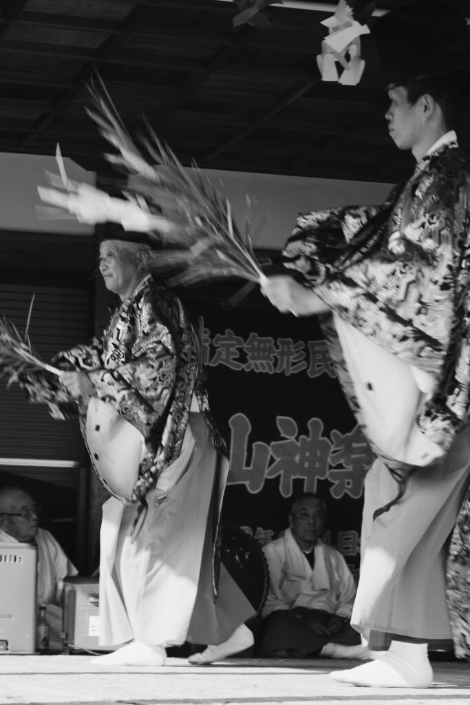 宇佐市下高 恵比須神社 北山神楽社奉納へ