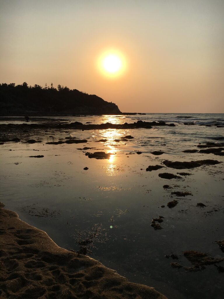 芦屋町山鹿 夏井ヶ浜ビーチ近くの海岸