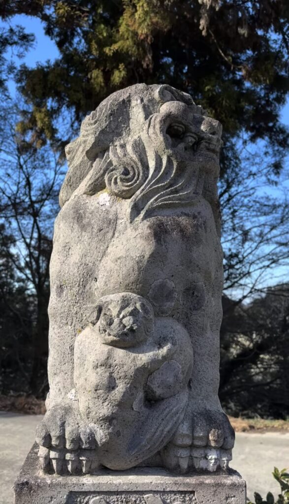 安心院町 妻垣神社の狛犬