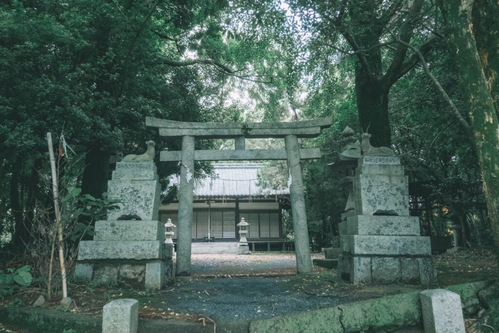 豊前市 厳島神社 狛鹿