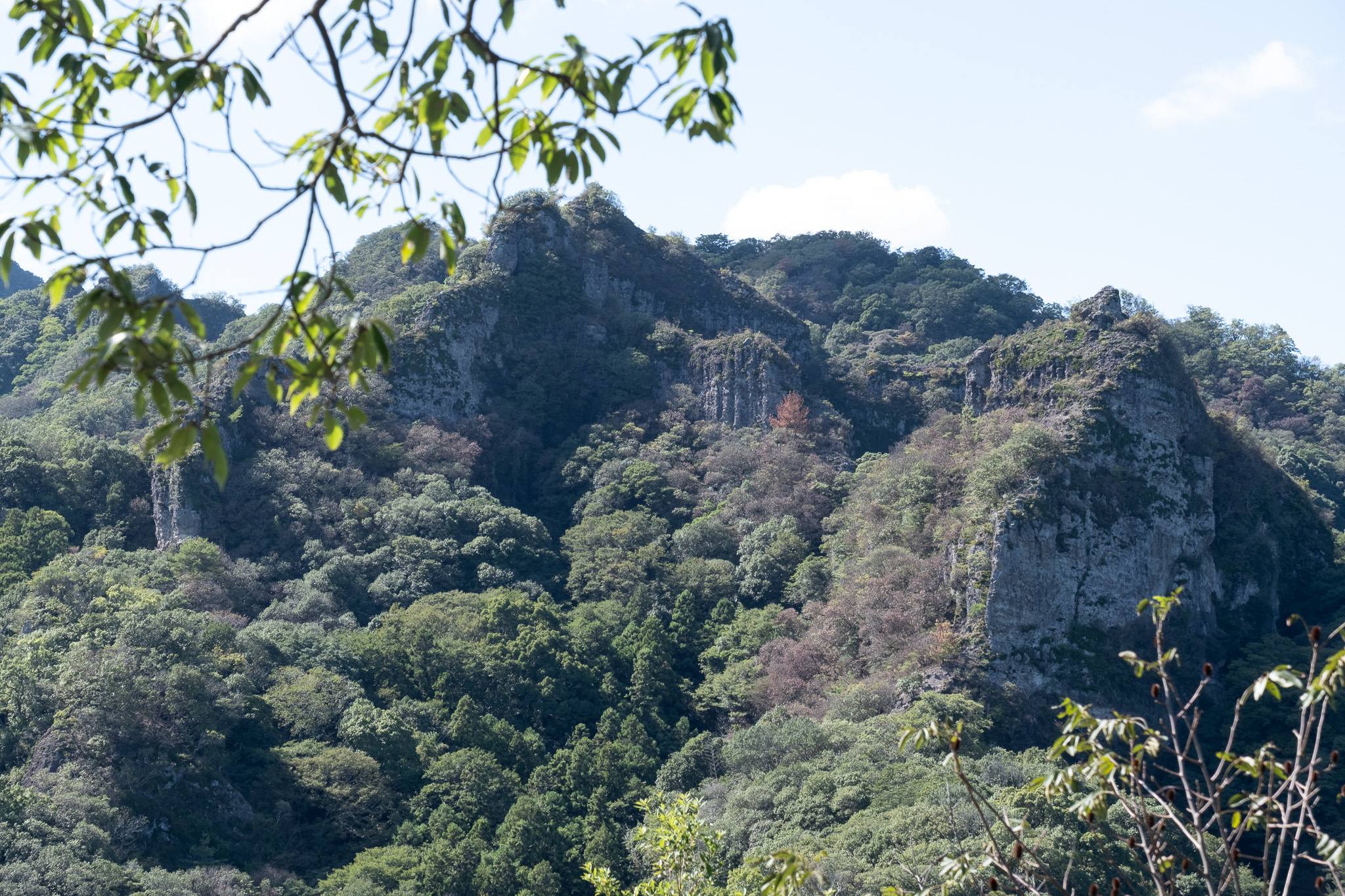 馬城山伝乗寺跡地から見る喜久山（菊山）